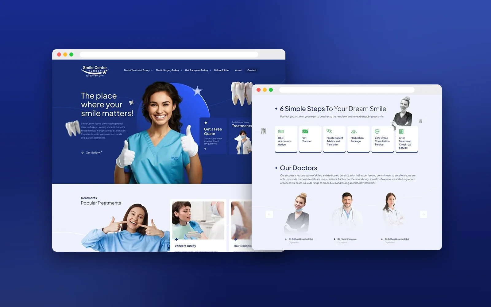 Smile Center Turkey web design