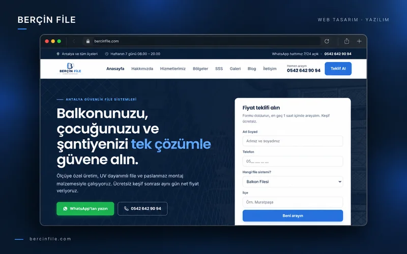 Ber&ccedil;in File web sitesi